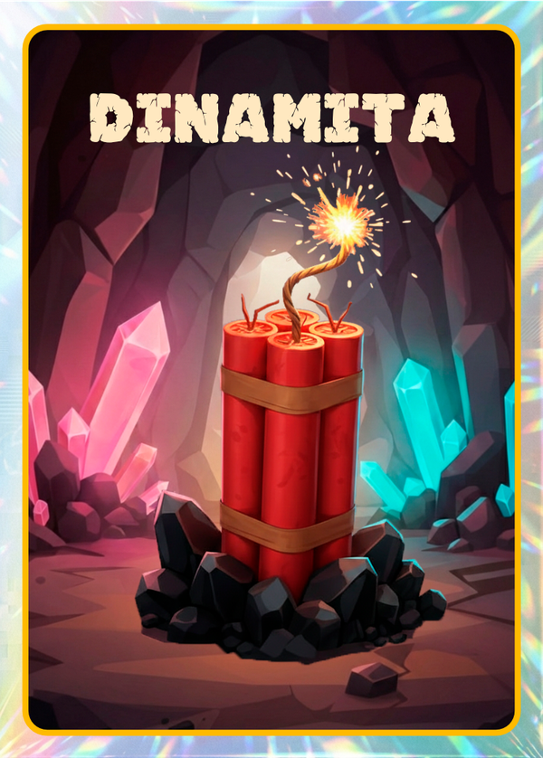 Carta de Dinamita del juego La Mina