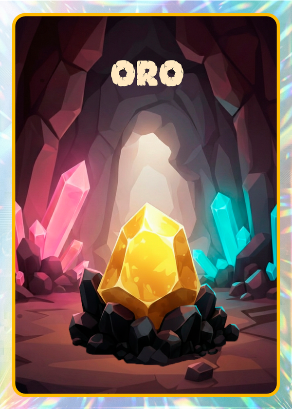 Carta de Oro del juego La Mina